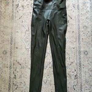 Spanx Women's Olive Green High-Waisted Pants